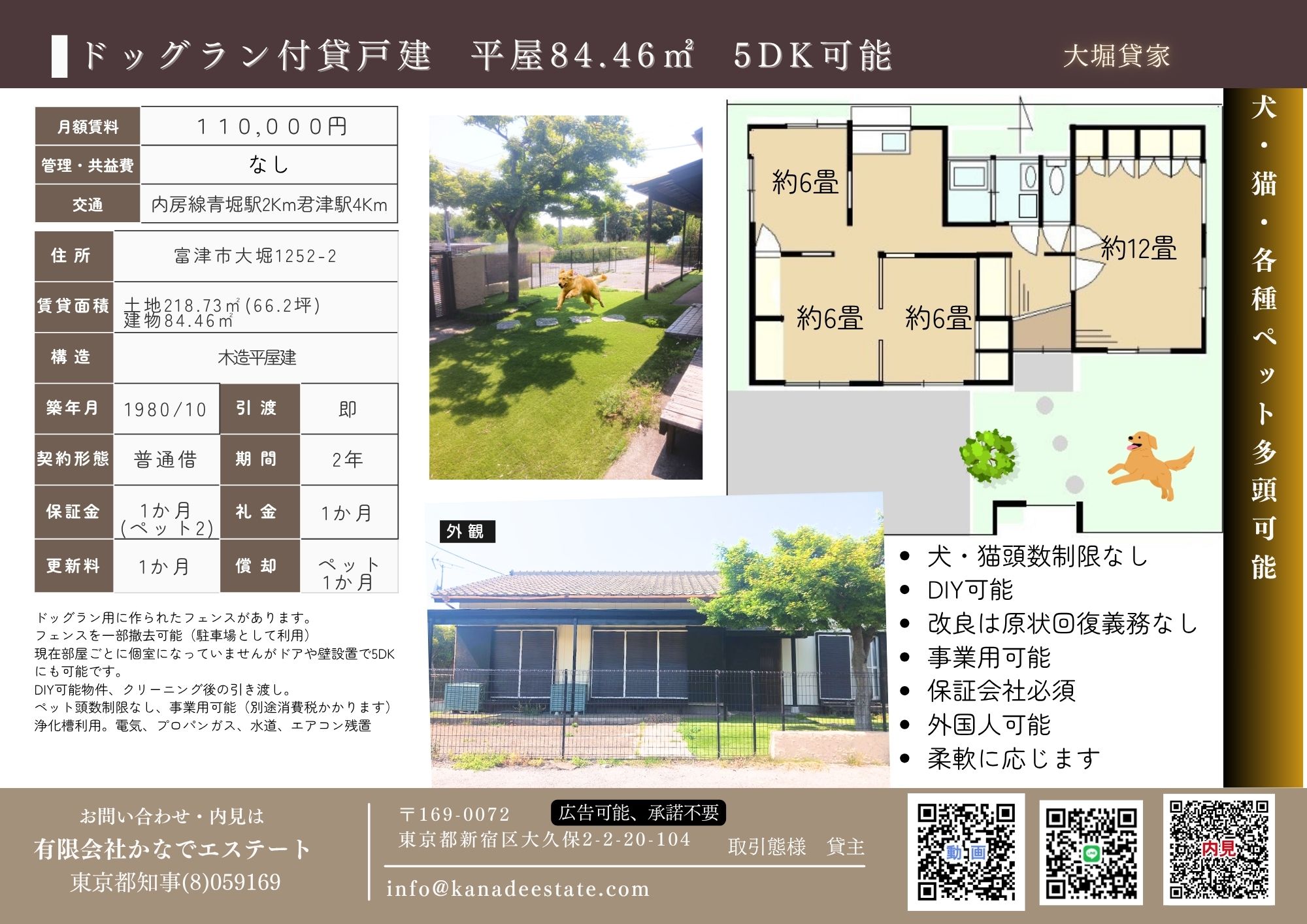 物件マイソク 大堀貸家